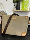 Gucci Canvas and Leather Crossbody Bag
