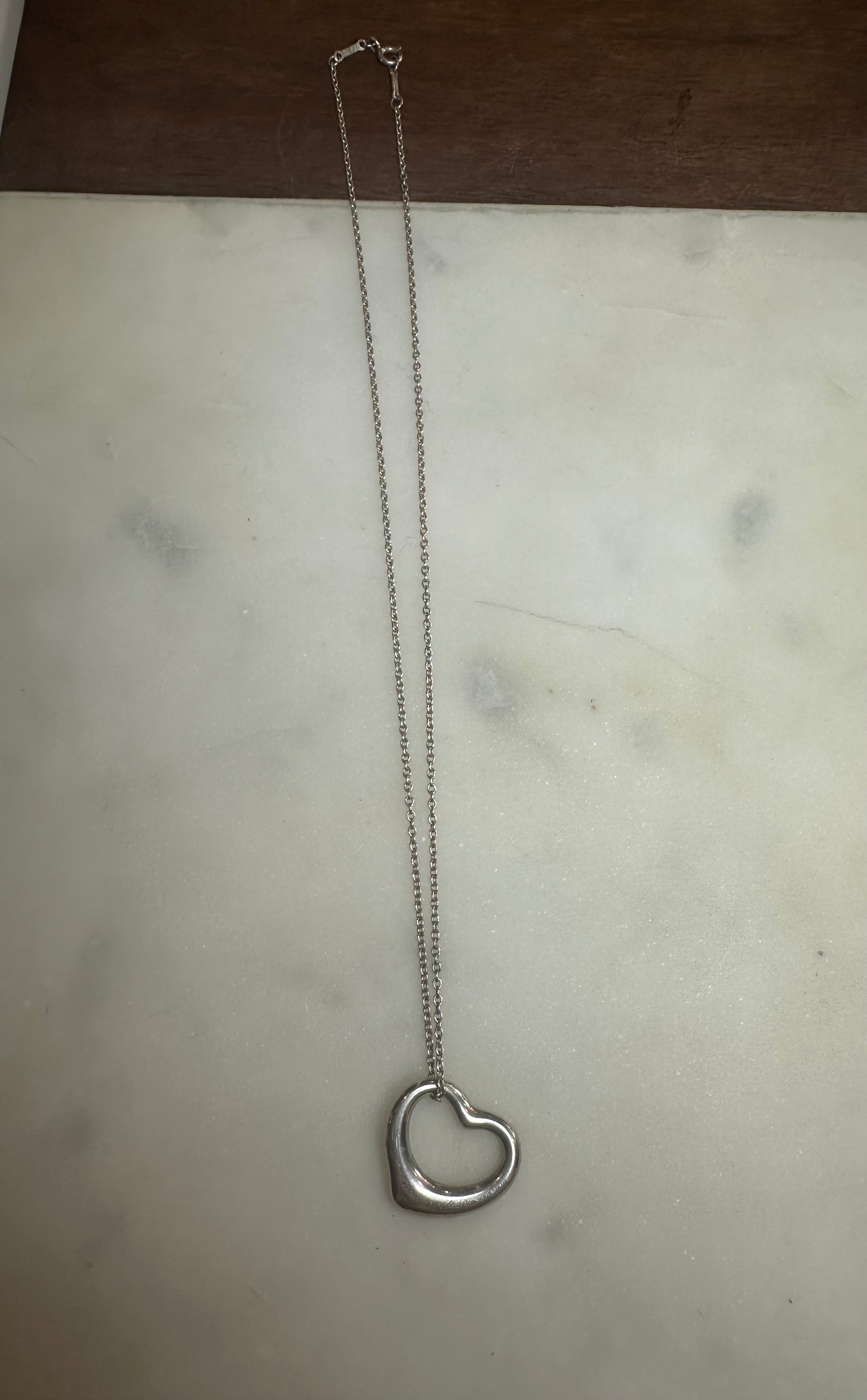 Tiffany & Co. Elsa Peretti Open Heart Necklace